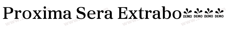 Proxima Sera Extrabo字体转换